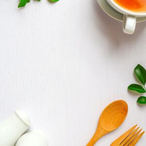 Cover art for “The Practical Home Cook” — clean, modern cookbook-style image with ample title space.